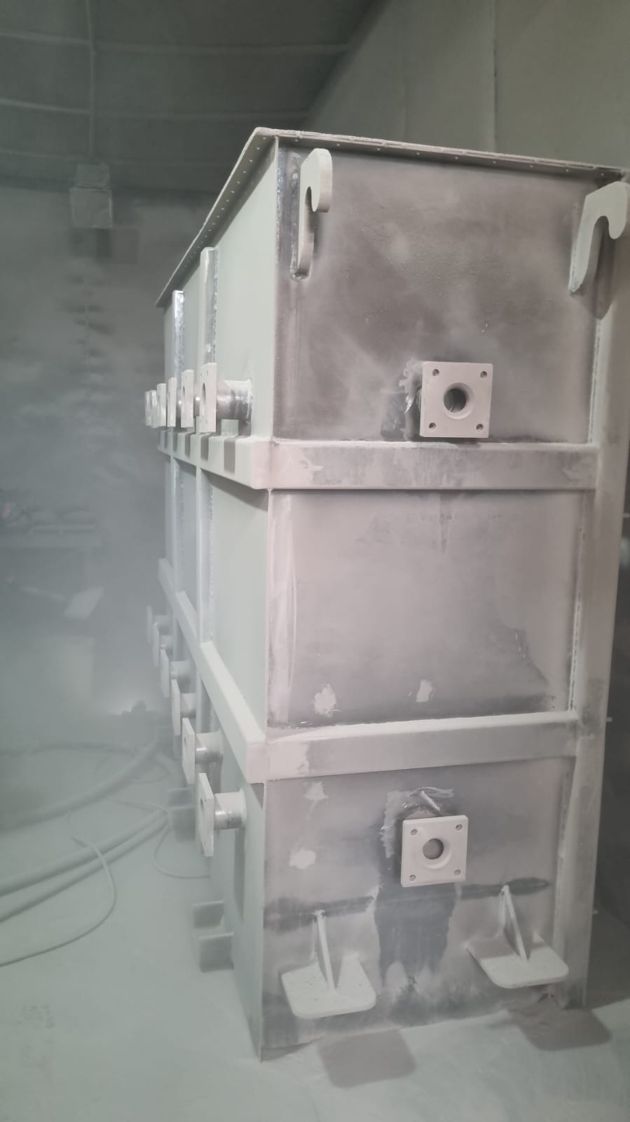 Tanque tratado con sandblasting